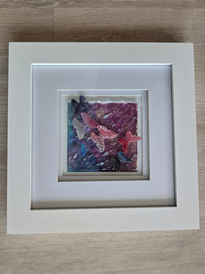 Mixed Media Butterflies Painting - The Long Becoming
