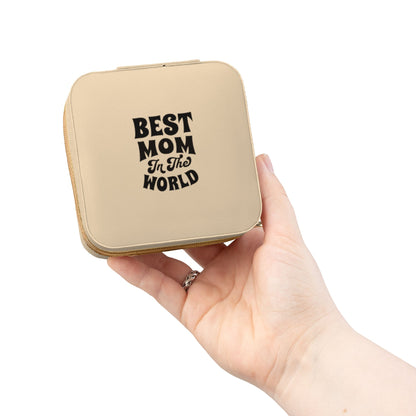 Jewelry Travel Case — 'Best Mom in the World' Compact Organizer