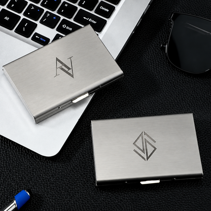 Personalized Engraved Metal Card Holder – RFID Blocking Stainless Steel Wallet