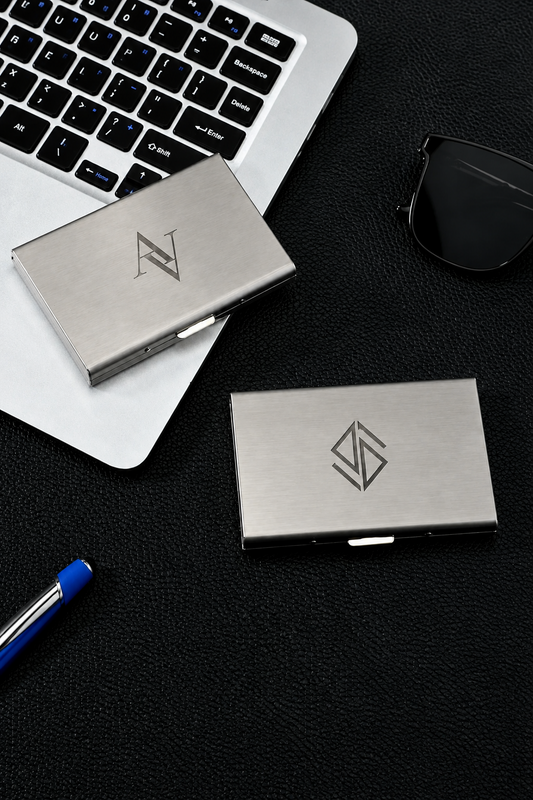 Personalized Engraved Metal Card Holder – RFID Blocking Stainless Steel Wallet