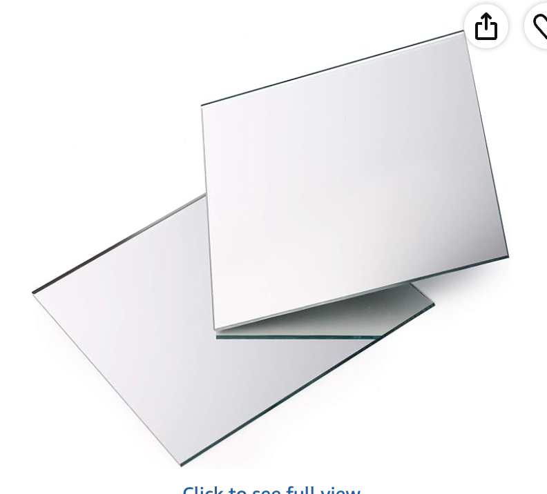 Personalized Engraved Mirror – Custom 4x4 Glass Mirror for Wedding Favors, Place Cards & Keepsakes