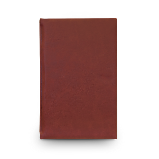 Vegan Leather Journal — Custom Engraved Notebook for Notes & Gifts