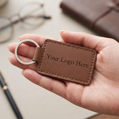 Custom Leather Keychain – Set of 10