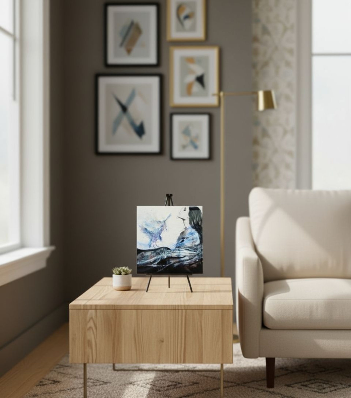 Sovereign | Mixed Media Resin Artwork  | Original Painting