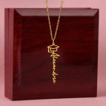 Graduation Name Necklace