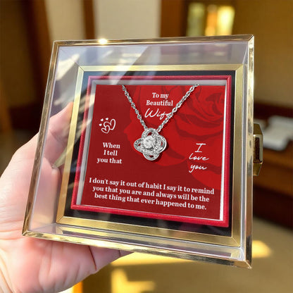 To My Wife LOVE Necklace