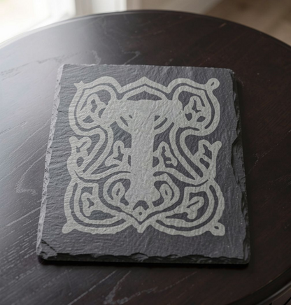 Custom Engraved Slate Coaster - Set of 4
